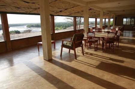 Dining and meeting area of the Turkwel facility. Photo credit: Louise Leakey.